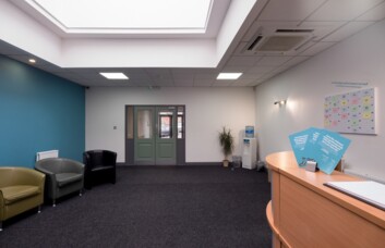 Reception in Tunstall Road, Biz-Space, Leeds