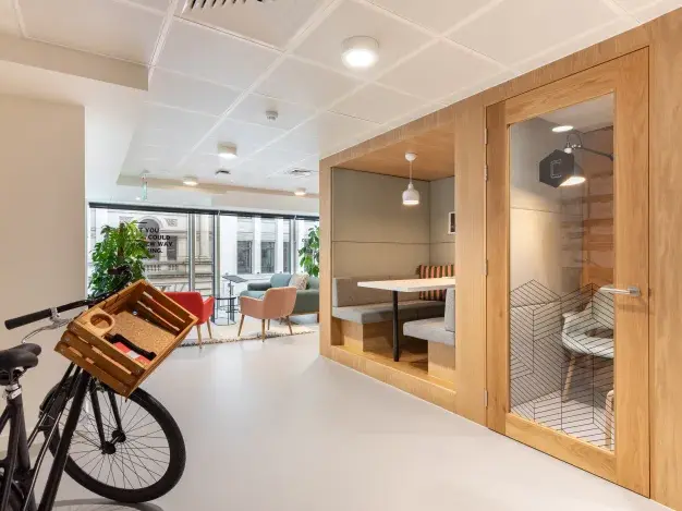 Telephone booth at Park Row, Regus in Leeds