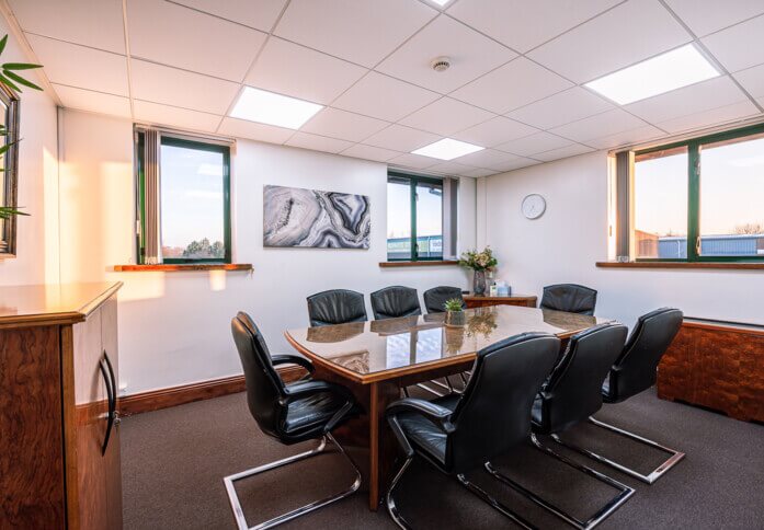 The meeting room at Beza Road, Century Office Ltd in Leeds