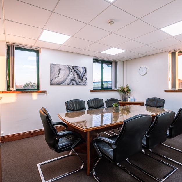 The meeting room at Beza Road, Century Office Ltd in Leeds