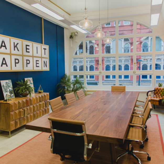 The meeting room at Ludgate Hill, Wizu Workspace in Leeds
