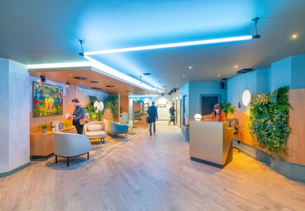 The reception at Grace Street, Bruntwood in Leeds