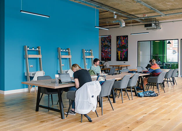 A breakout area in Carver Street, Cubo Holdings Limited, Sheffield