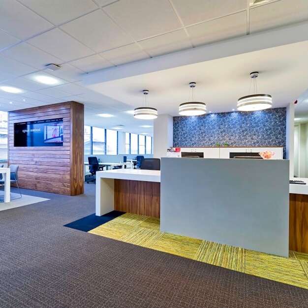 Reception area at Pinfold Street, Regus in Sheffield