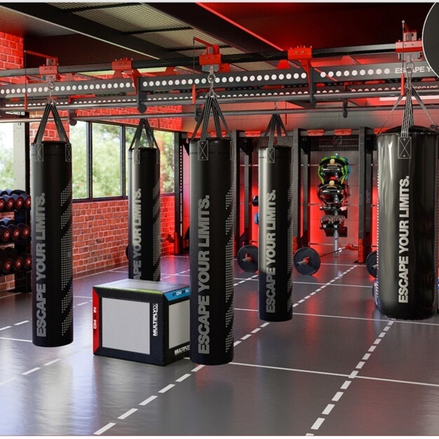 The gym at Eyre Street, Wizu Workspace in Sheffield