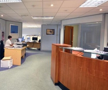 The reception at St Pauls Road, Biz-Space in Shipley