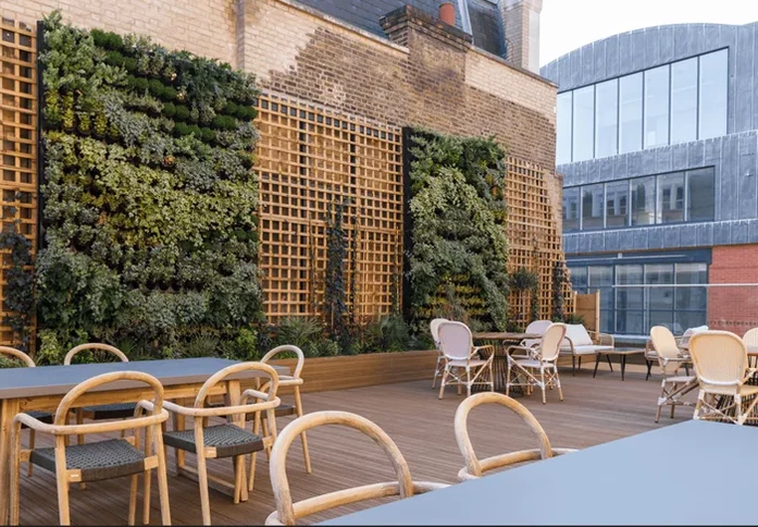 Roof terrace at Westgate House, Creo London Ltd. in Holborn, WC1 - London