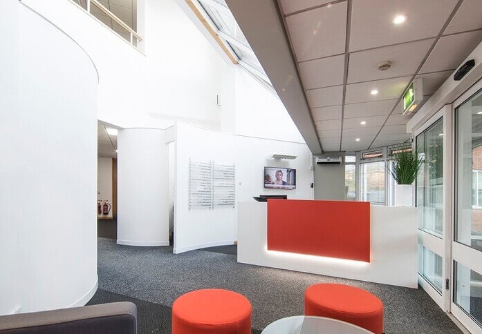 Reception area at Exeter Business Park, Regus in Exeter