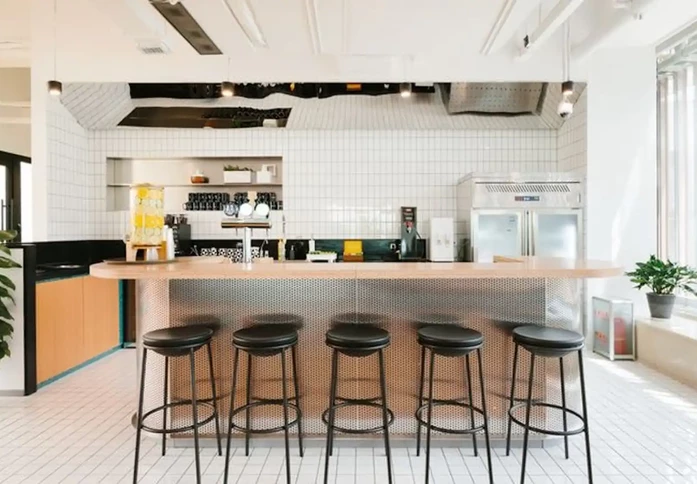 Kitchen at 133 Houndsditch - HQ, WeWork in Liverpool Street, EC2 - London