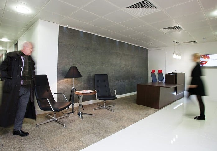 The reception at 107 Leadenhall, Prospect Business Centres in Fenchurch Street