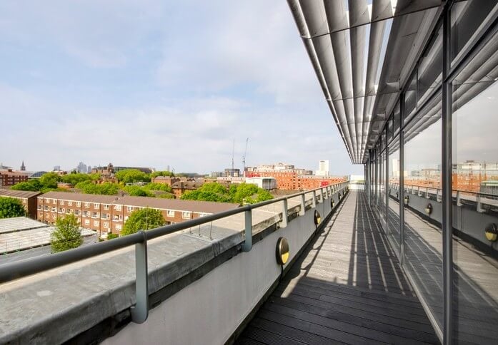 Balcony/terrace, Centro Buildings, Workspace Group Plc, Camden