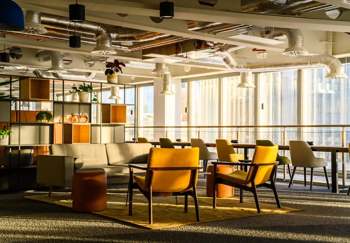Breakout area at The XCHG, NewFlex Limited (previously Citibase) in Liverpool Street, EC2 - London