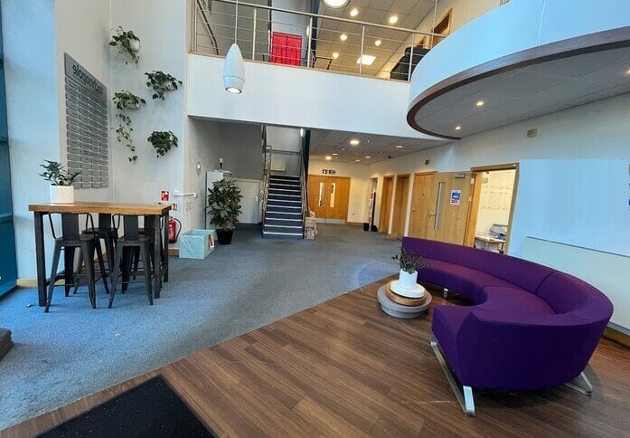 Reception area at Portsmouth Technopole, Oxford Innovation Ltd in Portsmouth, PO2 - South East