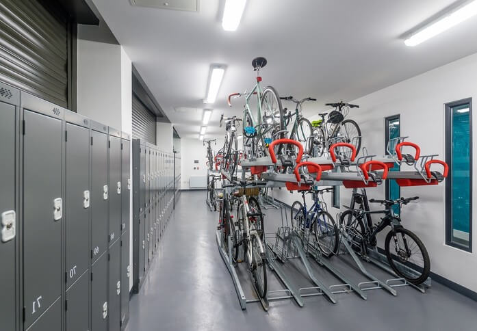 Cycle storage, Trafford House, Bruntwood (Manchester)