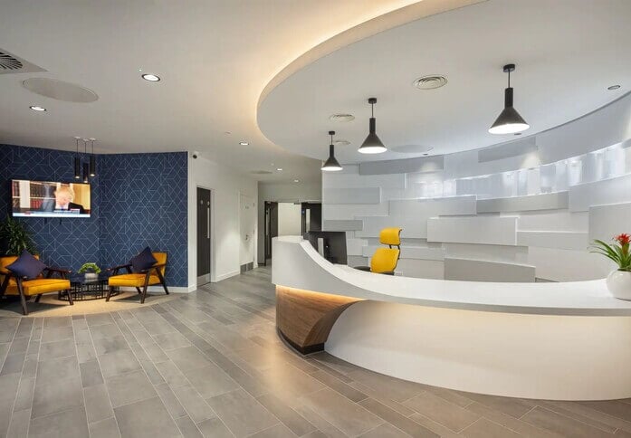 Reception at St James House, The Serviced Office Company in Telford