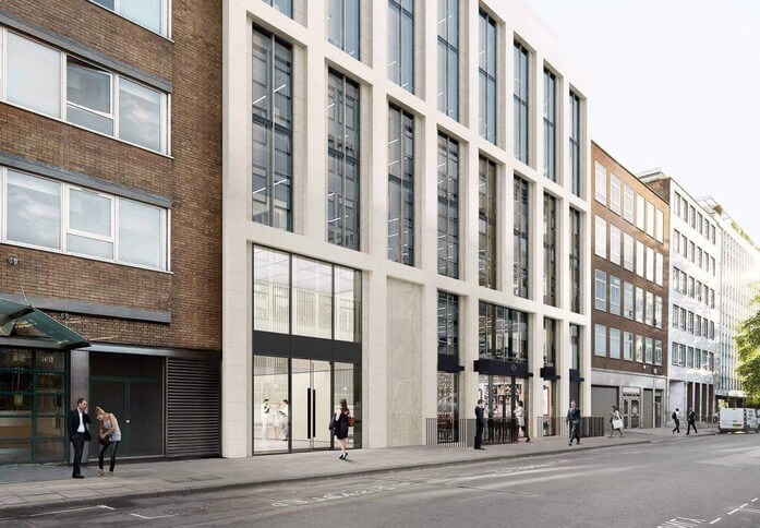 Berners Street W1 office space – Building external