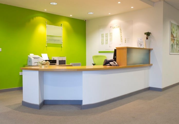 Reception area at Oakfield Close, Regus in Tewkesbury
