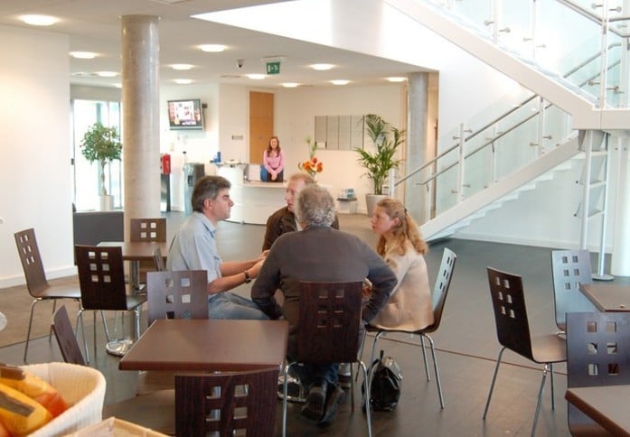 A breakout area in The Nucleus Business Centre, Oxford Innovation Ltd, Dartford