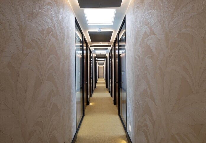 The hallway in Foframe House, Churchill House Business Centre, Hendon, NW2 - London