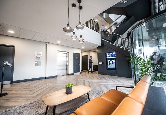 Reception area at Pioneer House, North West Industrial Estates Limited in Ellesmere Port