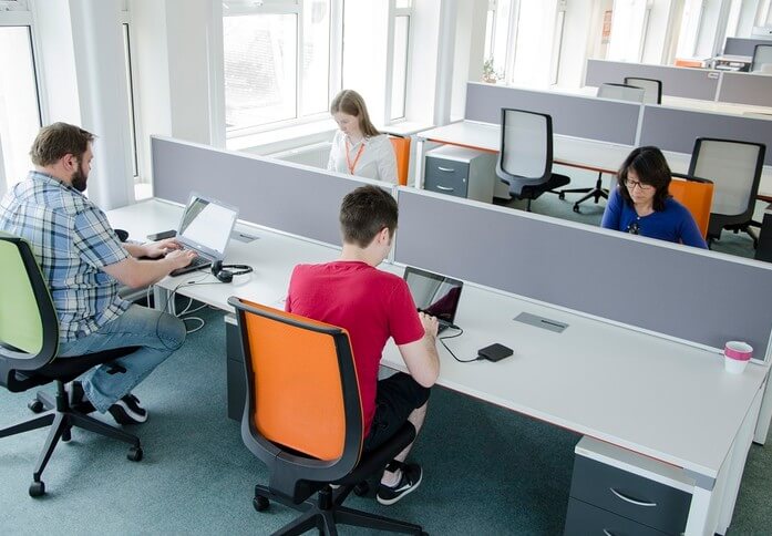 Shared deskspace offered at Innovation Space - Halpern House, University of Portsmouth, Portsmouth