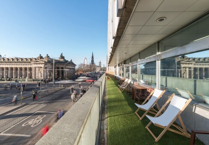 Princes Street EH1 office space – Outdoor area