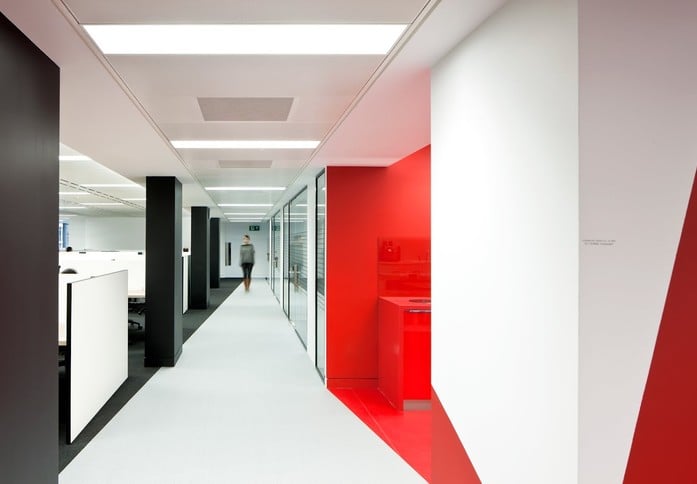 The hallway at Finsbury Square, Co Work Space LLP in Moorgate