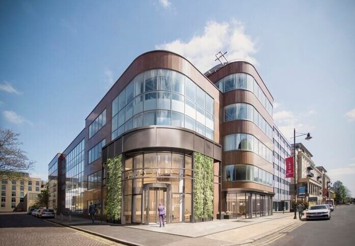 Building external for Swan Court, Workspace Group Plc, Wimbledon, SW19 - London
