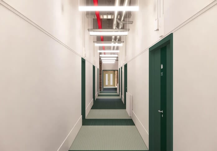 The hallway in Stratford Workshops, Waterfront Studios Properties LLP, Stratford, E15 - London