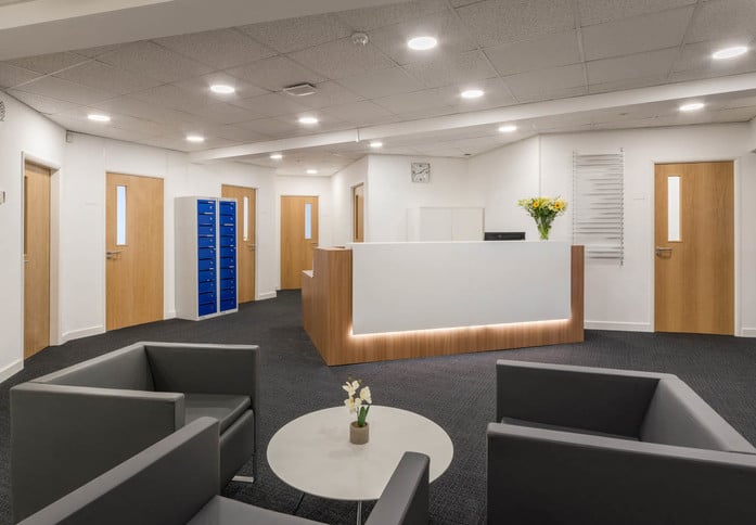 Reception area at Tower Court, Regus in York