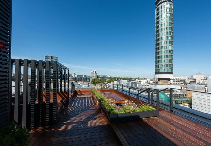 The roof terrace at Charlotte Street, KONTOR HOLDINGS LIMITED in Fitzrovia, W1 - London