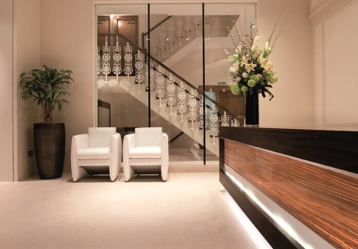 Reception area at 42 GG, The Arterial Group Ltd in Victoria, SW1 - London
