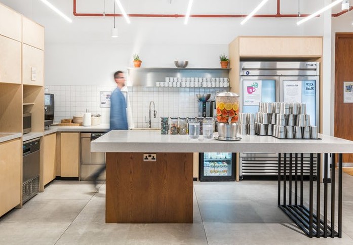 Kitchen at St Peter's Square, WeWork in Manchester
