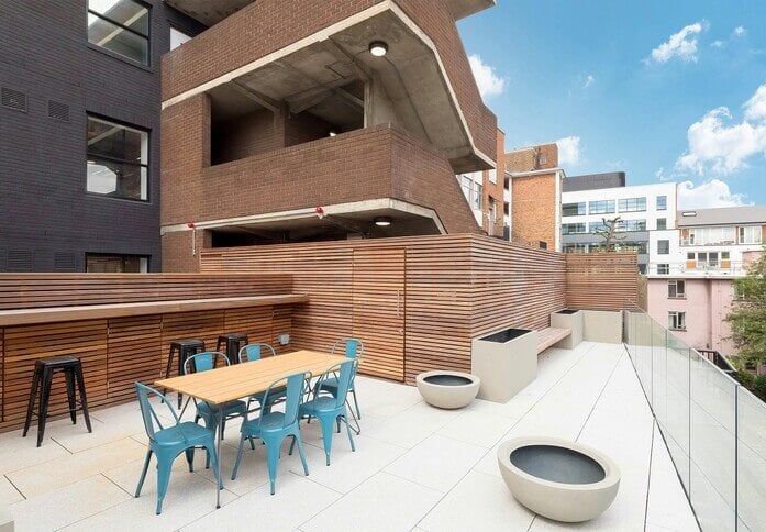 The roof terrace at 43 Eagle Street, RX LONDON LLP in Holborn, WC1 - London