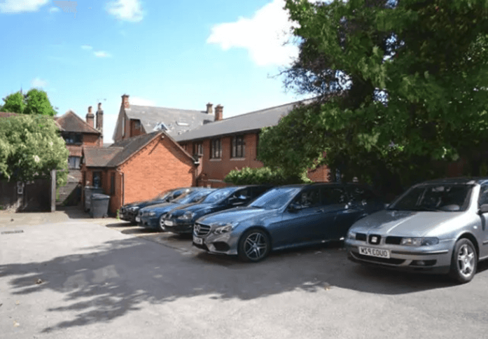 The parking at Grapes House, Nammu Workplace Ltd in Esher