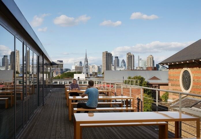 Roof terrace - Exmouth House, Workspace Group Plc in Clerkenwell