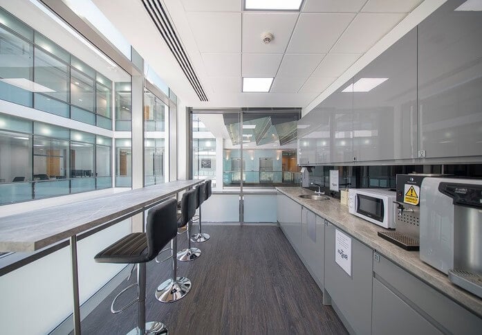 Kitchenette at 200 Brook Drive, Regus in Reading