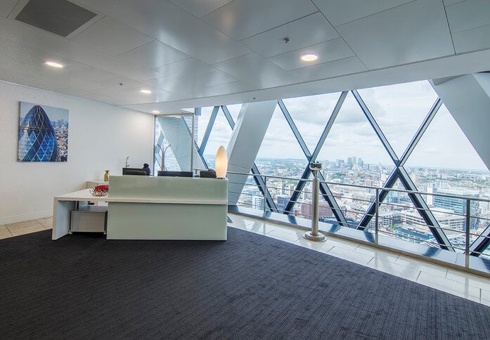 St Mary Axe EC1 office space – Reception