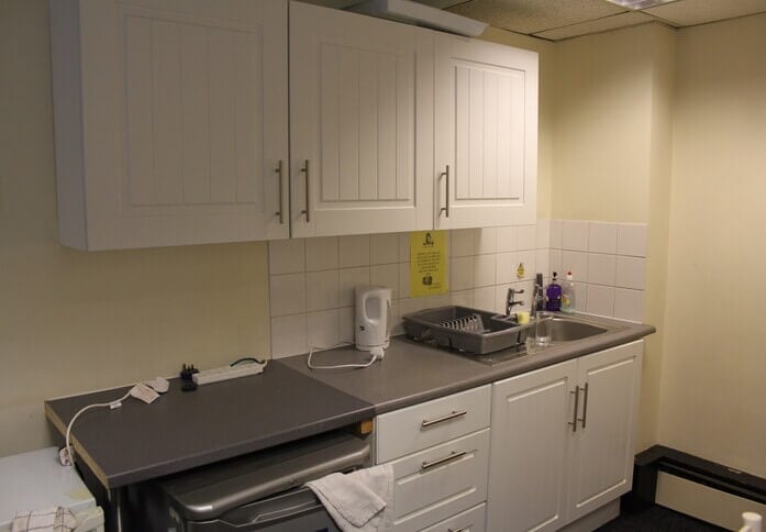 Kitchen at Nexus House, McBrides Accountants LLP in Sidcup