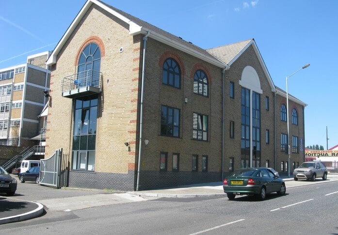 The building at Evelyn Court, City Business Centre in Deptford