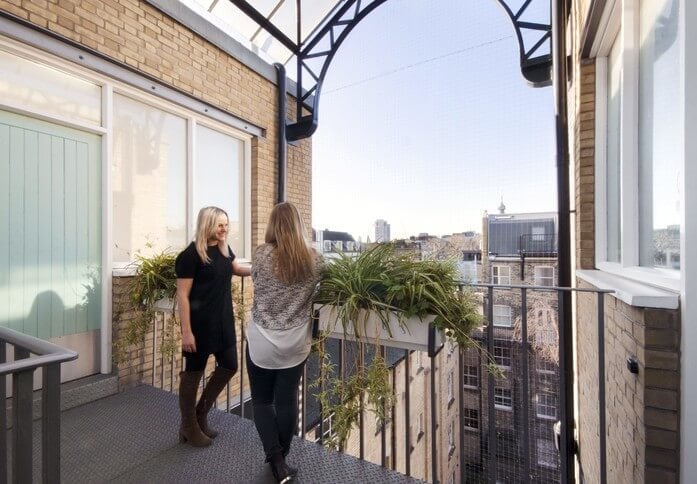 Outdoor space at Archer Street Studios, Workspace Group Plc in Soho