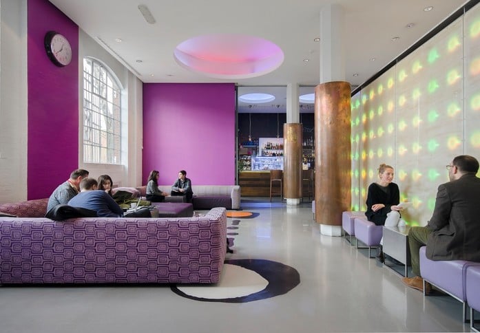 Breakout area at Pall Mall Deposit, Workspace Group Plc in Ladbroke Grove