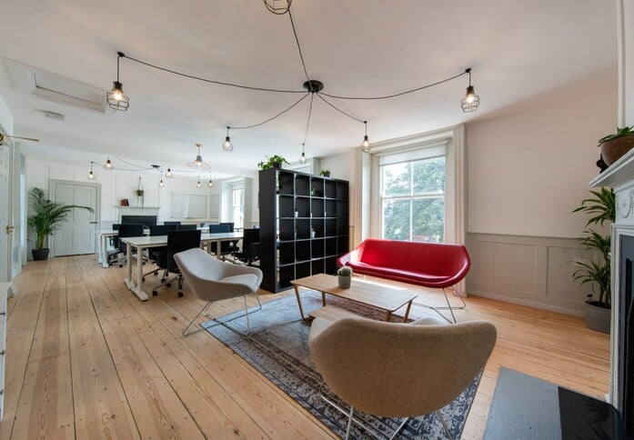 A breakout area in Dalston Lane, RNR Property Limited (t/a Canvas Offices), Dalston