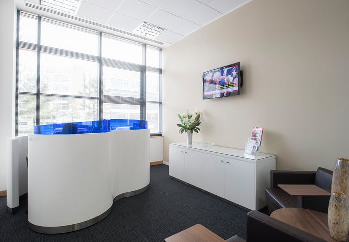 Breakout area at Falcon Drive, Regus in Cardiff