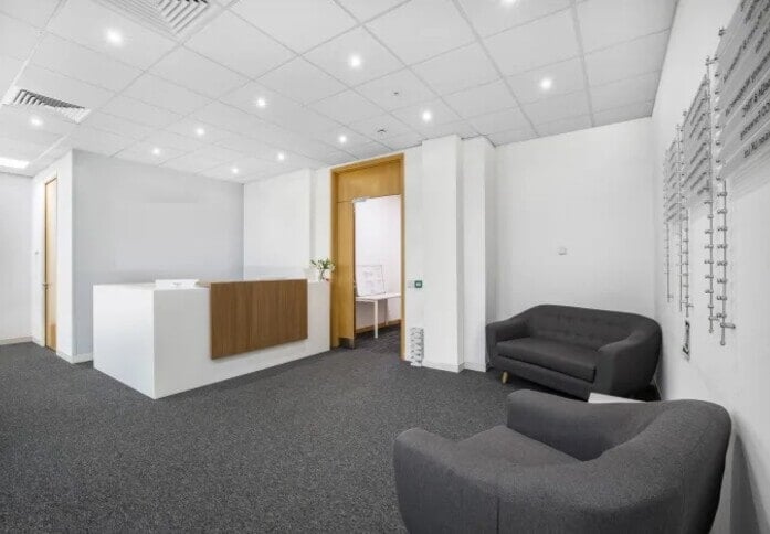 Reception area at Maxim Business Park, Regus in Motherwell