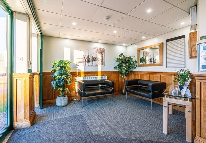 The reception at Prestige Court Business Centre, Century Office Ltd in Leeds, LS1 - Yorkshire and the Humber