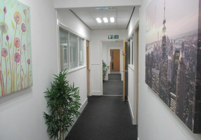 The hallway at Independence House, Parkshaw Limited in Heywood, OL10 - North West
