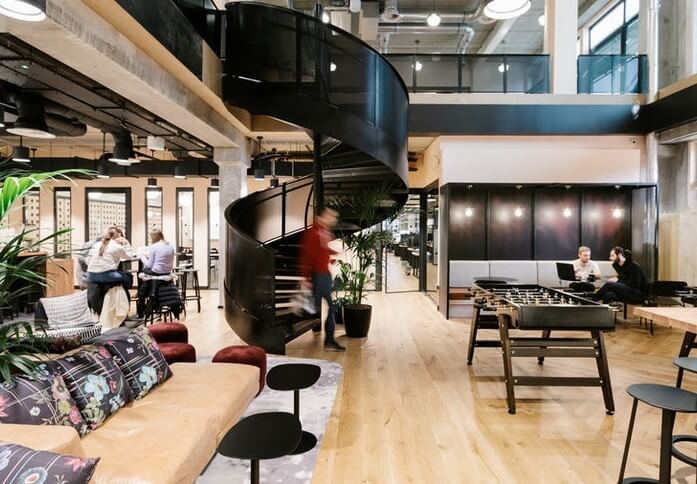 The Breakout area - Mark Square, WeWork (Shoreditch)