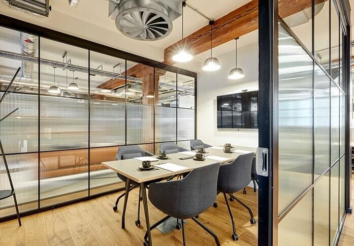 Boardroom at Commercial Quay, Clockwise River Limited in Edinburgh