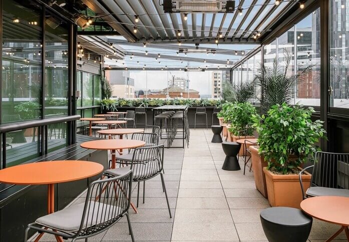 Roof terrace at Eagle Star House, Magell Offices Ltd in Belfast, BT1 - Northern Ireland
